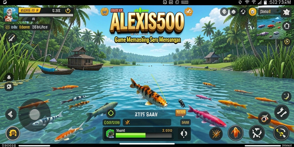 Aksi memancing yang mendebarkan di ALEXIS500 dengan berbagai lokasi menarik.