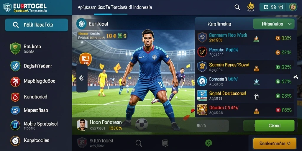 Tampilan gameplay aplikasi Sportsbook EUROTOGEL yang menarik dan interaktif.