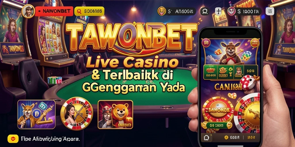 Screenshot gameplay Live Casino dengan dealer profesional dan interaktif.